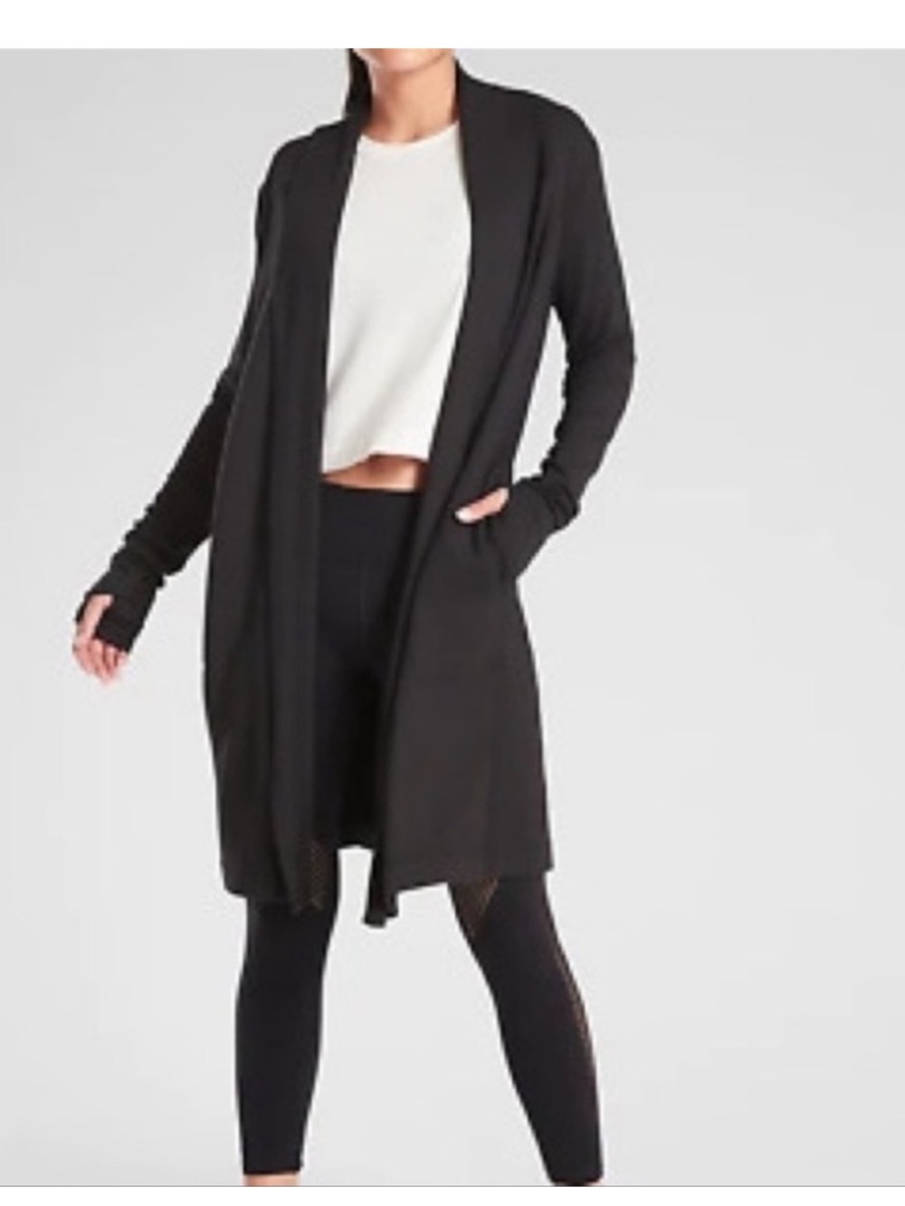Athleta Black compact coaster long wrap size XS